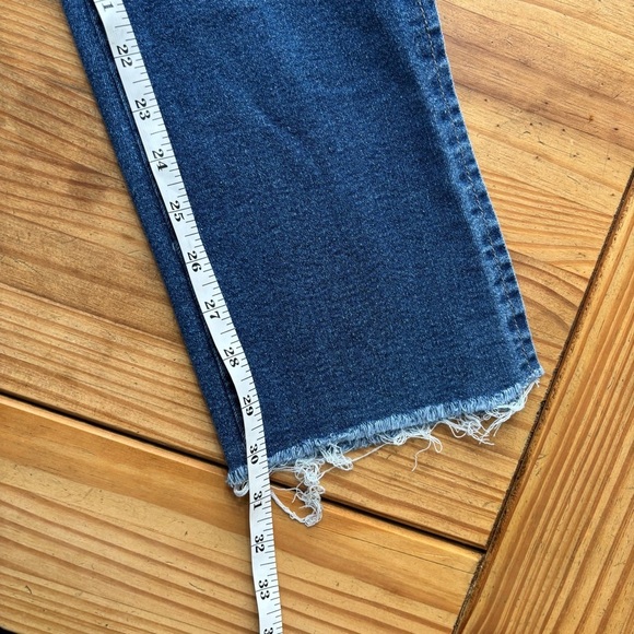 Blue Denim Women's Jeans Split hem 5/6 - Picture 12 of 12